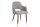 Chaise de salle à manger avec accoudoirs Rétro Gris Noir Or L : 54 cm