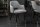 Chaise de salle à manger avec accoudoirs Rétro Gris Noir Or L : 54 cm