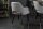 Chaise de salle à manger avec accoudoirs Rétro Gris Noir Or L : 54 cm