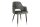 Chaise de salle à manger en velours vert/gris noir/or avec accoudoirs