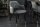 Chaise de salle à manger en velours vert/gris noir/or avec accoudoirs