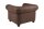 Fauteuil Chesterfield brun antique L : 110 cm en tissu bois