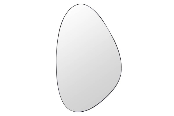 miroir mural cadre noir métal H : 90 cm travail manuel pièce unique