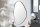 miroir mural cadre noir métal H : 90 cm travail manuel pièce unique