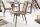 Chaise de salle à manger Taupe Noir sans accoudoirs Tissu Moderne