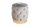 Pouf Gris Or petit Ø 37 cm H : 38 cm en velours métal