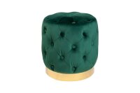 Pouf Vert Or Rev&ecirc;tement velours &Oslash; 37 cm...