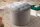 Tabouret gris avec espace de rangement velours métal Ø 50 cm