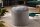 Tabouret gris avec espace de rangement velours métal Ø 50 cm