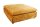 Tabouret rembourré velours jaune 100 cm de long housse lavable