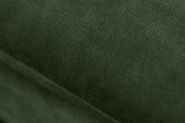 Pouf en velours bois vert 100 cm de large housse lavable