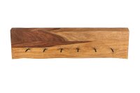 Portemanteau mural en bois de Sheesham massif 80 cm de...
