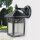 Applique murale extérieure rustique Lanterne Aluminium Noir Cour Porte dentrée IP44