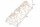 Bougeoir pour bougies de 60 cm fait main en or