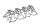Bougeoir pour bougies bloc L : 60 cm Travail manuel en argent