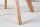 Chaise pivotante Gris Naturel sans roulettes Rétro avec accoudoirs Velours Bois