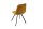 Chaise de salle à manger velours métal jaune noir sans accoudoirs