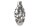 Vase décoratif en argent martelé 45 cm de haut en métal fait main
