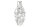 Vase décoratif en argent martelé 45 cm de haut en métal fait main