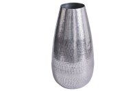 Vase décoratif en argent antique martelé H...