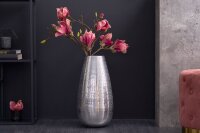 Vase décoratif en argent antique martelé H...