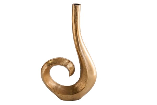 Vase décoratif en métal doré fait main H : 47 cm SIXTEN