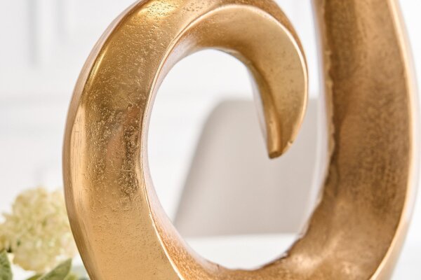 Vase décoratif en métal doré fait main H : 47 cm SIXTEN