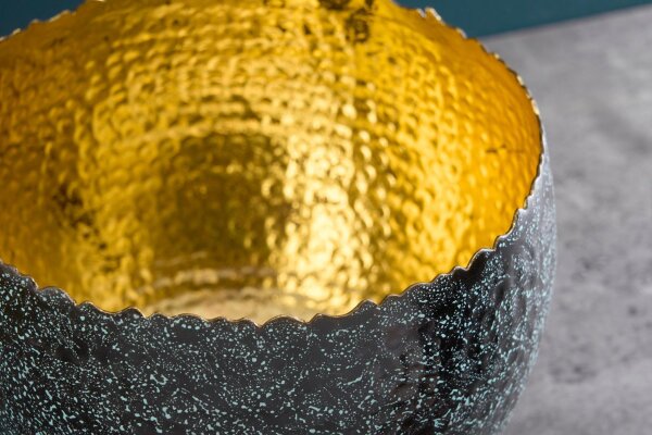 Coupe décorative artisanale Ø 28 cm petit métal martelé