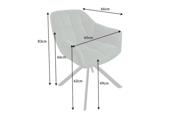Chaise de bureau sans roulettes verte noire en tissu métal pivotant
