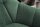 Chaise de bureau sans roulettes verte noire en tissu métal pivotant