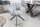 Chaise pivotante sans roulettes gris noir en tissu métal rétro