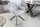 Chaise pivotante sans roulettes gris noir en tissu métal rétro