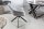 Chaise pivotante sans roulettes gris noir en tissu métal rétro