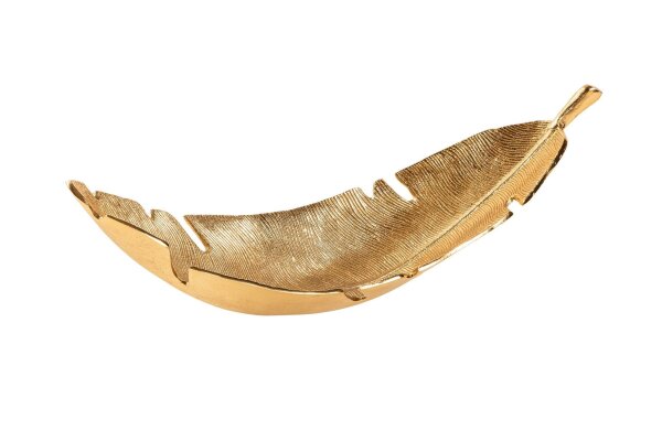 Coupe décorative en or 62 cm de long en métal fait main