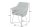 Chaise de salle à manger velours métal vert noir avec accoudoirs
