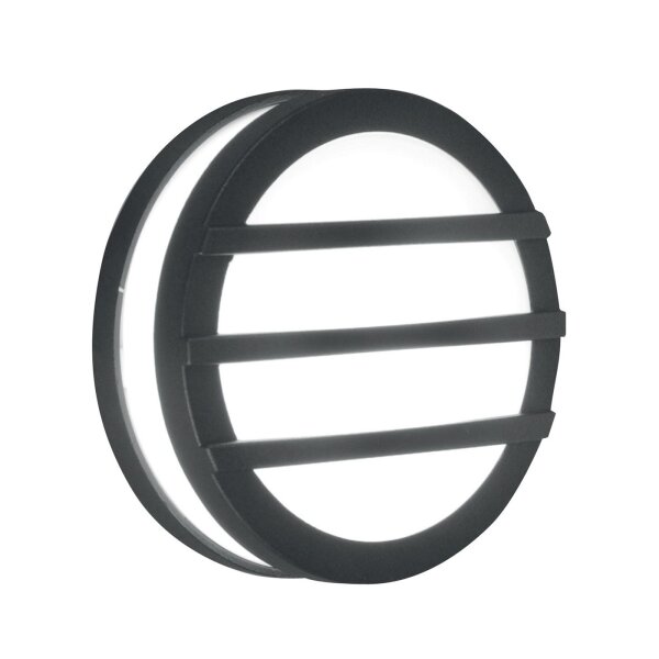 Lampe dextérieur résistante aux intempéries avec LED ronde Ø14cm à faible éblouissement