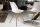 Chaise de salle à manger similicuir métal blanc or sans accoudoirs