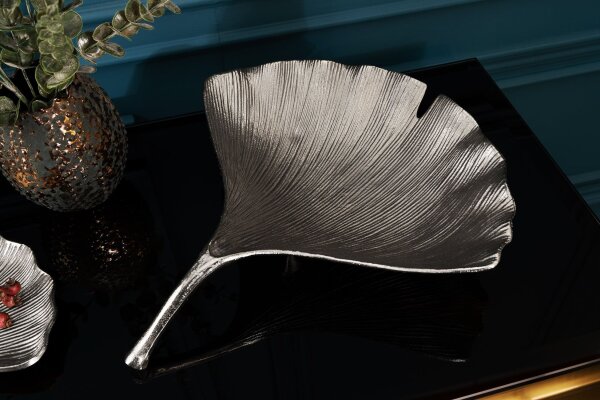 Coupe décorative en argent fait main 42 cm Ginko Design Asiatique
