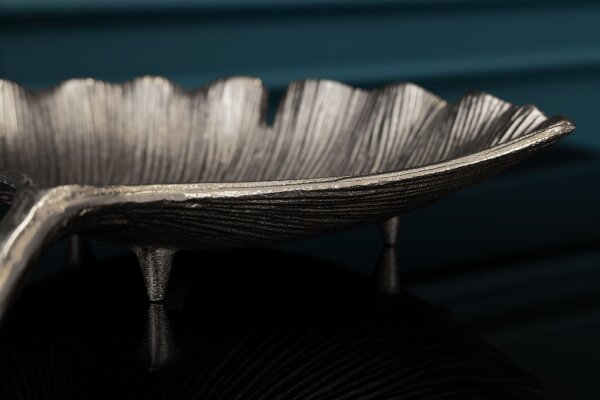 Coupe décorative en argent fait main 42 cm Ginko Design Asiatique