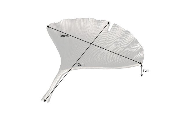 Coupe décorative en argent fait main 42 cm Ginko Design Asiatique
