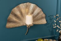 Bougeoir mural en argent L : 43 cm Métal Verre...