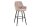 Chaise de bar Chesterfield en velours métal crème beige noir