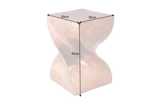 Table dappoint en cuivre fait main H : 45 cm Métal