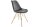 Chaise de salle à manger velours métal gris or Scandinave