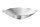 Coupe décorative martelée en argent Ø 50 cm travail manuel