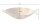 Coupe décorative ronde Ø 50 cm martelé en or fait main