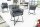 Chaise avec accoudoirs Gris Noir en velours Métal design moderne