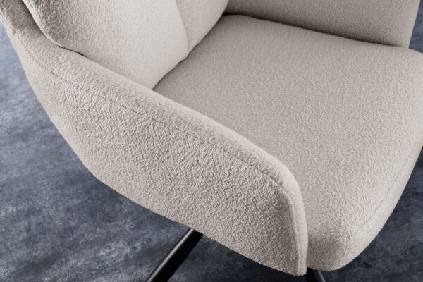Chaise de bureau Gris noir en tissu métal avec accoudoir pivotant