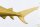 Statue décorative en métal Requin Poisson en or 103 cm de long fait main