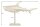 Statue décorative en métal Requin poisson en or 68 cm de long artisanat